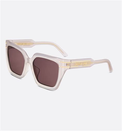 DiorSignature S10F Mink Gray Square Sunglasses 